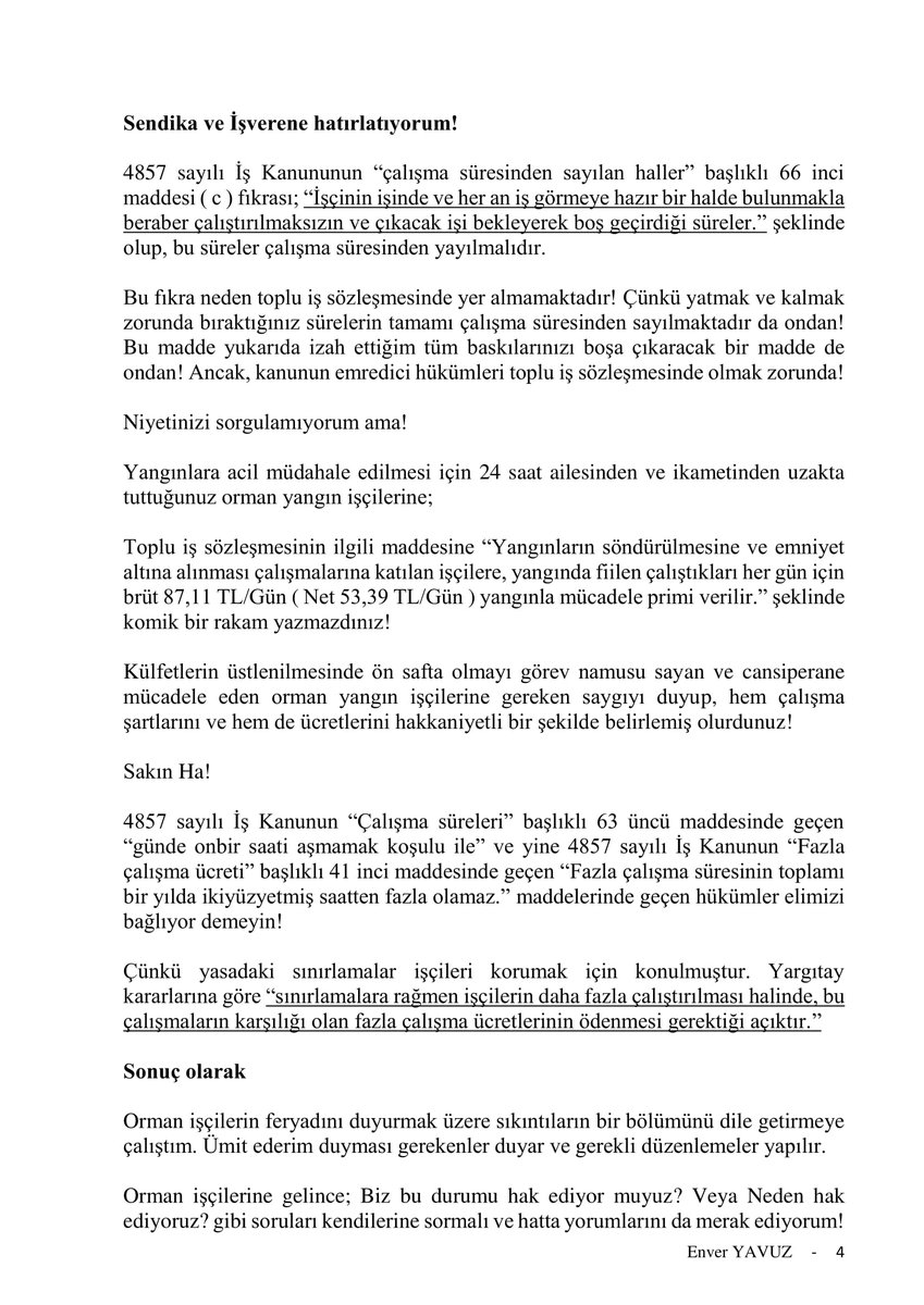 enveryavuz's tweet image. ORMAN YANGIN İŞÇİLERİ!
Temmuz ayında yedi orman işçisini ve beş akut çalışanlarını şehit verdik.
Yeşil Vatan’ı korumaya çalışan tüm şehitlerimize Allah’tan rahmet diliyorum. Tüm sevenlerinin başı sağolsun.
Sıkıntılarının bir bölümünü dile getirmeye çalıştım.