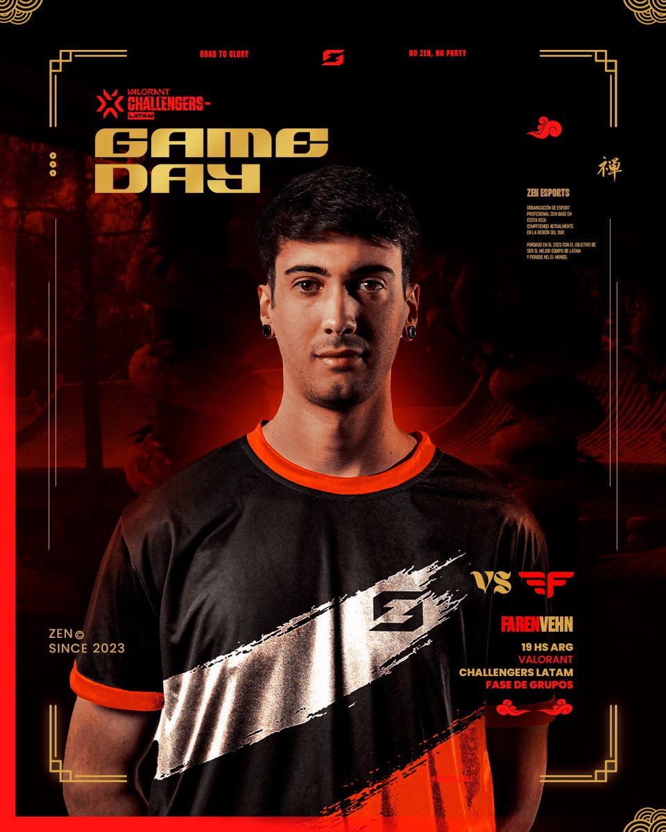 Zen eSports (@zenesportsla) on Twitter photo Hoy es de VCL 👊
🆚 @FarenvehnGE
⏰ 17:00🇵🇪/18:00🇨🇱/19:00🇦🇷
📺 Link ⬇️
<a href="/VCL_LATAM/">VALORANT Challengers LATAM</a>
#VamosZen ❤️ Hoy es de VCL 👊
🆚 @FarenvehnGE
⏰ 17:00🇵🇪/18:00🇨🇱/19:00🇦🇷
📺 Link ⬇️
<a href="/VCL_LATAM/">VALORANT Challengers LATAM</a>
#VamosZen ❤️