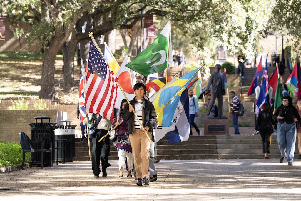 TXSTAdmissions's tweet image. TXST is home to students from across the globe. That’s 48 states, 85+ countries, and thousands of stories.