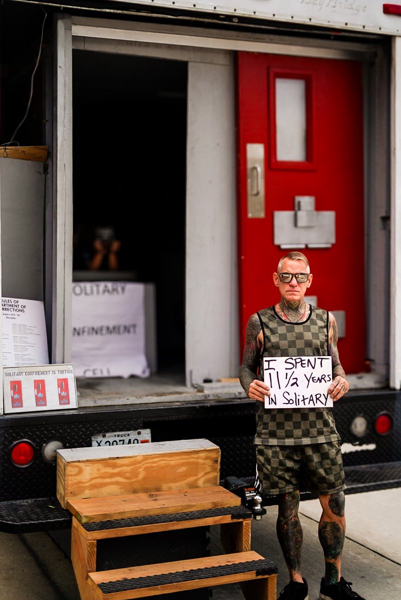 LadyOfTheVerse's tweet image. Our baby went to her first protest today — right on the Capitol Square — standing for something so close to our hearts:
Ending solitary confinement, especially for minors and the mentally ill.
@drake_koko62874 survived 11.5 years in solitary confinement — and we live with the…