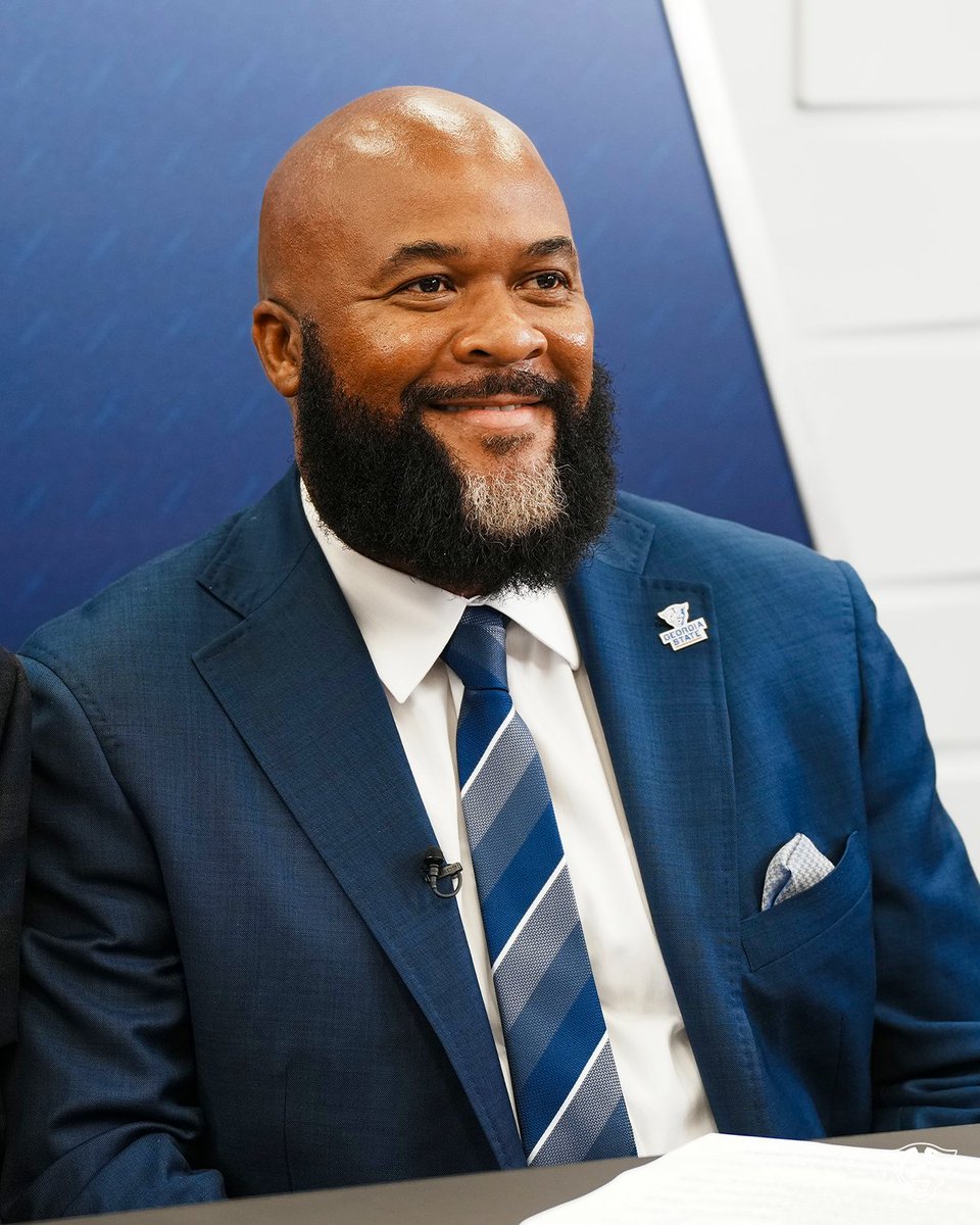 GeorgiaStateFB's tweet image. All smiles at SBC Media Day 😁
#LightItBlue | #NewAtlanta
