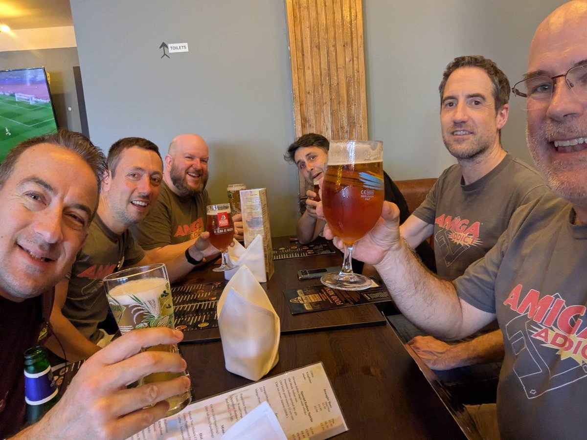 The Amiga Addict team (Paul not pictured!) wish a very happy 40th birthday to our beloved computer! #Amiga #Amiga40
