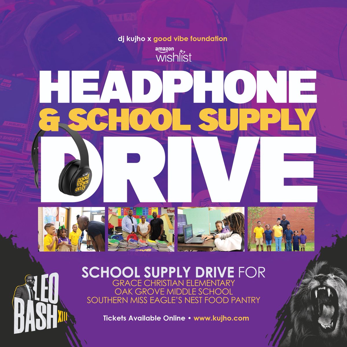 djkujho's tweet image. The love coming in is amazing…. Thank y’all for going to the Amazon Wish List and getting stuff for the students!
Heres the link for school supplies and snack amazon.com/hz/wishlist/ls…
You can also donate monetarily GoodVibeFoundation.org or $GoodVibeFoundation