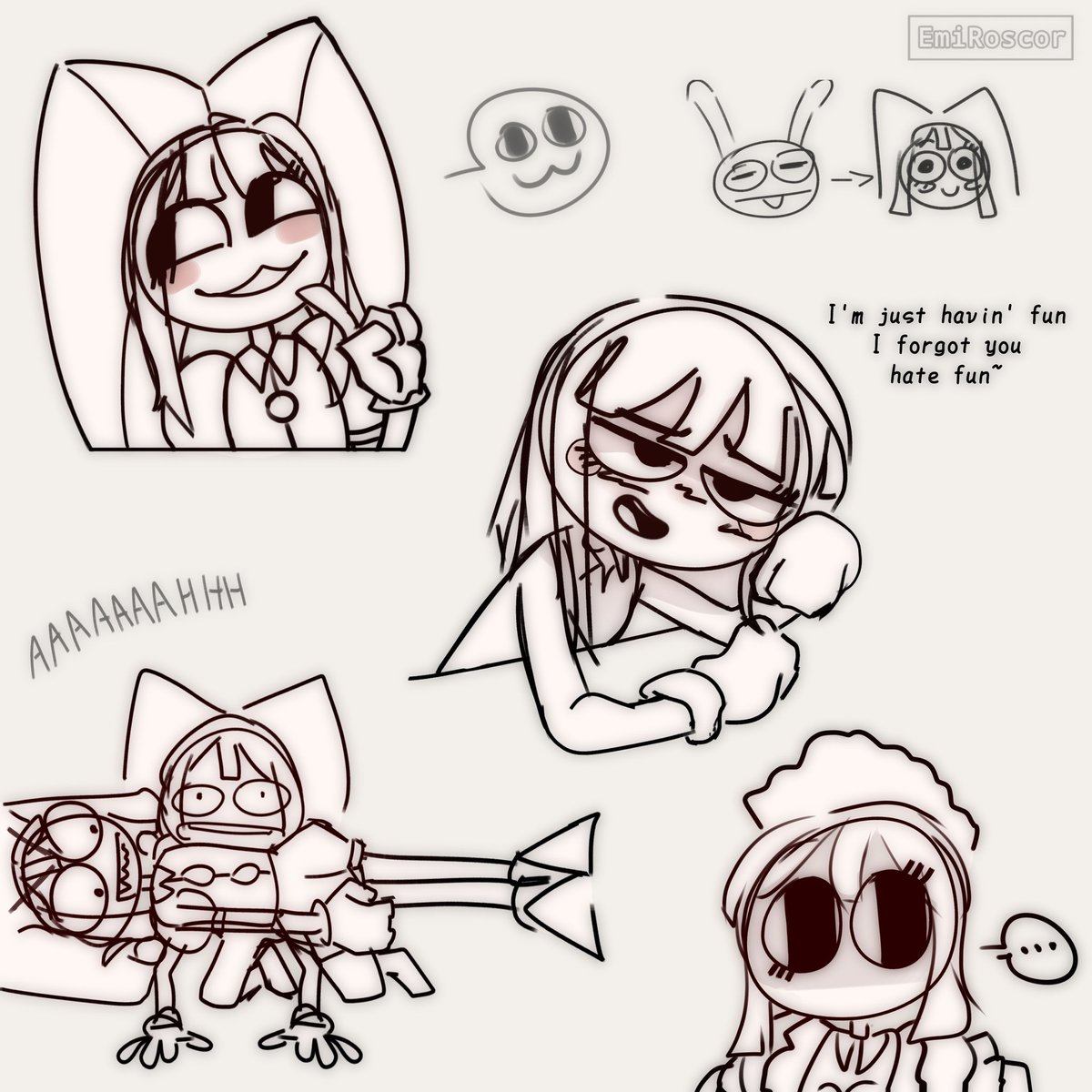 EmiRoscor's tweet image. #TheAmazingDigitalCircus #Pomni
Pomni making Jax's faces or idk