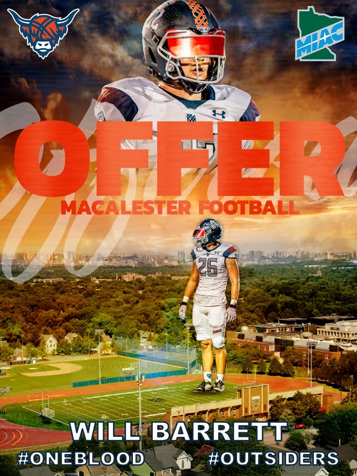 WillBarrett2026's tweet image. After a great call with @Phil_Nicolaides I am so thankful to recieve an offer from Macalaster College!! So thankful for @coachmslaughter and the program and excited to continue the process!

@GametimeRC @CodyTCameron @gridironarizona @SOAZFootball @JUSTCHILLY