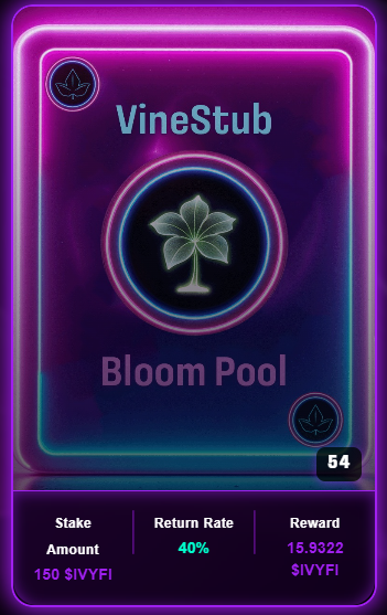 Rumje (@iain13331) on Twitter photo 📘 <a href="/IvyFi_io/">IvyFi - Hedera</a> Vocab:
VineStub (noun):
🧾 Your proof-of-stake receipt
🪙 Your key to rewards
🔄 Your claim + unstake token
Think of it like an NFT that does something. 💡
You hold it. You control it. You earn with it.
#IvyFi #Hedera #CryptoExplained #StakingSimplified 📘 <a href="/IvyFi_io/">IvyFi - Hedera</a> Vocab:
VineStub (noun):
🧾 Your proof-of-stake receipt
🪙 Your key to rewards
🔄 Your claim + unstake token
Think of it like an NFT that does something. 💡
You hold it. You control it. You earn with it.
#IvyFi #Hedera #CryptoExplained #StakingSimplified