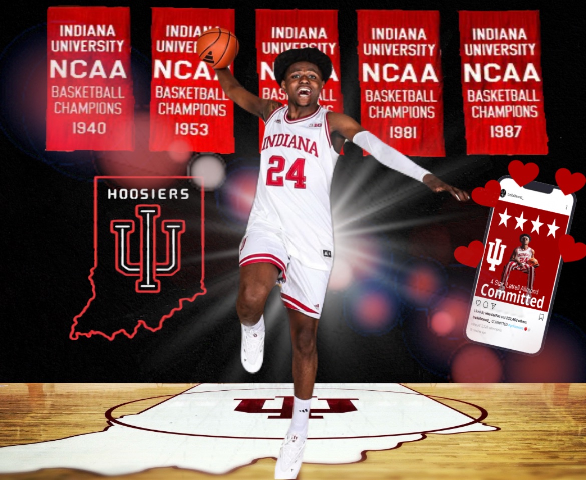 Ben82313501's tweet image. What If 2026 4 ⭐️ Latrell Allmond committed to Indiana University 👀 👀 🔴 ⚪️ 🔴 ⚪️
@_rxprell #iubb