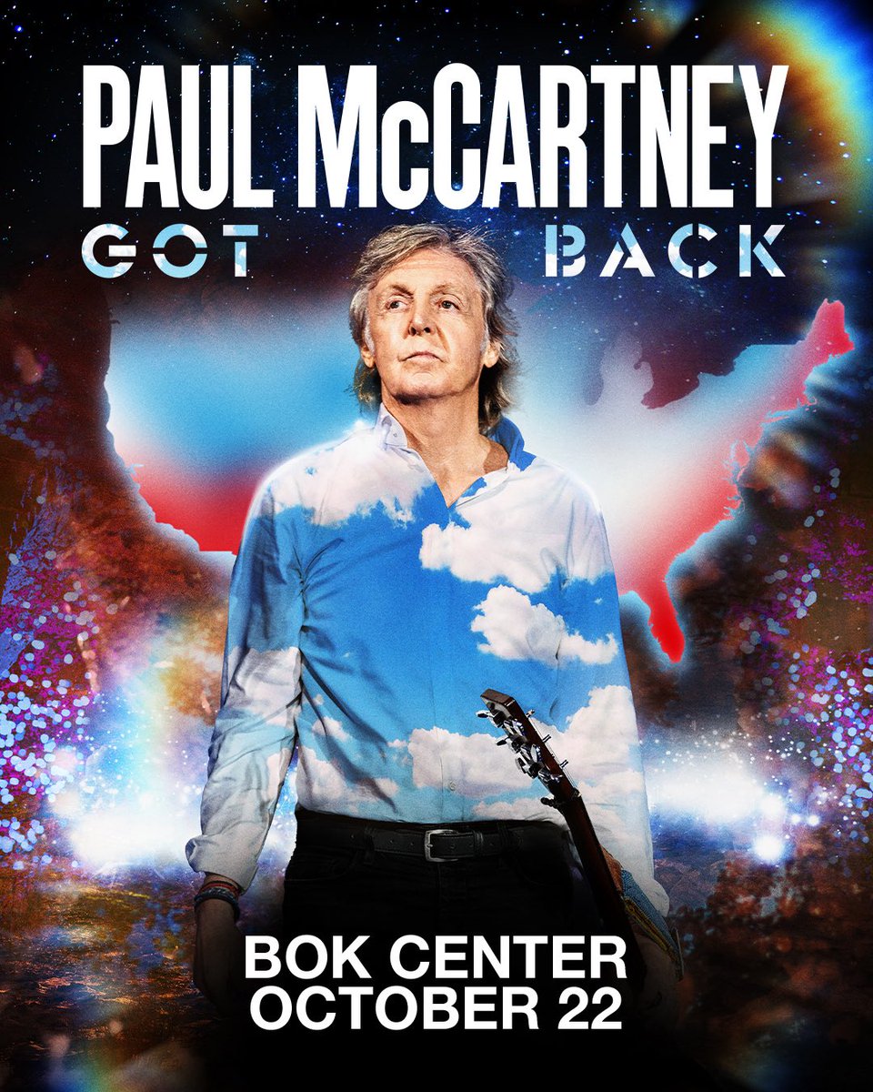 alice1049fm's tweet image. Listen for the keyword to text in for a chance to win FREE tickets to see @PaulMcCartney at the #BOKCenter in Tulsa 10/22!