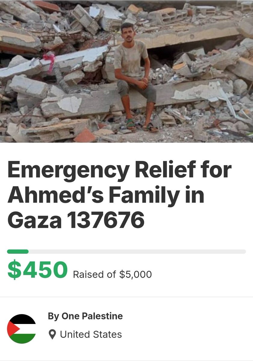WE STILL  NEED $50
MEDICAL URGENCY/SHELTER/BASIC NEED

We are so close. We still need $50. Please keep supporting Ahmed and his family with donations. His daughter needs medical treatment, they need shelter and food. 

Share/boost
<a href="/Ahmed653802/">Ahmed Khalil</a> 
chuffed.org/project/137676…