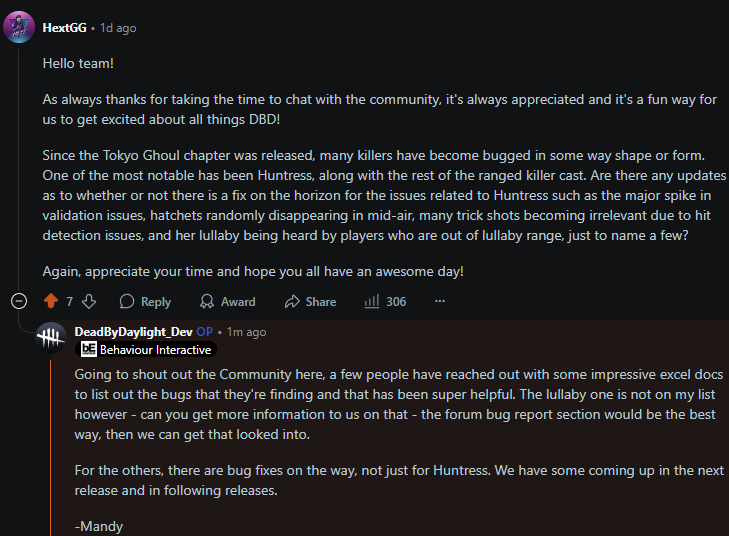 Hextgg's tweet image. Ranged killers, we&apos;ve been seen!

Fixes are on the way!