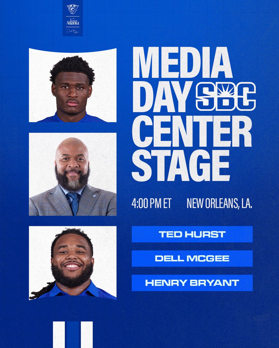 GeorgiaStateFB's tweet image. Panthers take center stage‼️
Watch live starting at 4:00 PM ET
🎥: bit.ly/44Jj659
#LightItBlue | #NewAtlanta