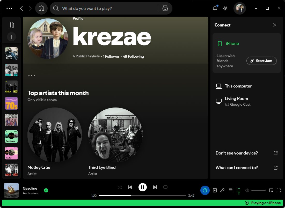krezae's tweet image. It’s hot and humid outside. I’m just chillin’ and listening to tunes. 🤘🏼
What about you?