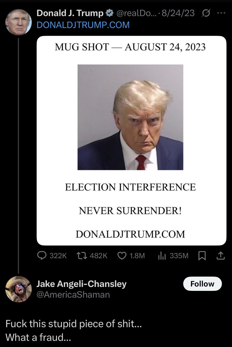 DaBassdrop's tweet image. This guy literally went to prison for supporting Trump on J6. His supporters are done with him.