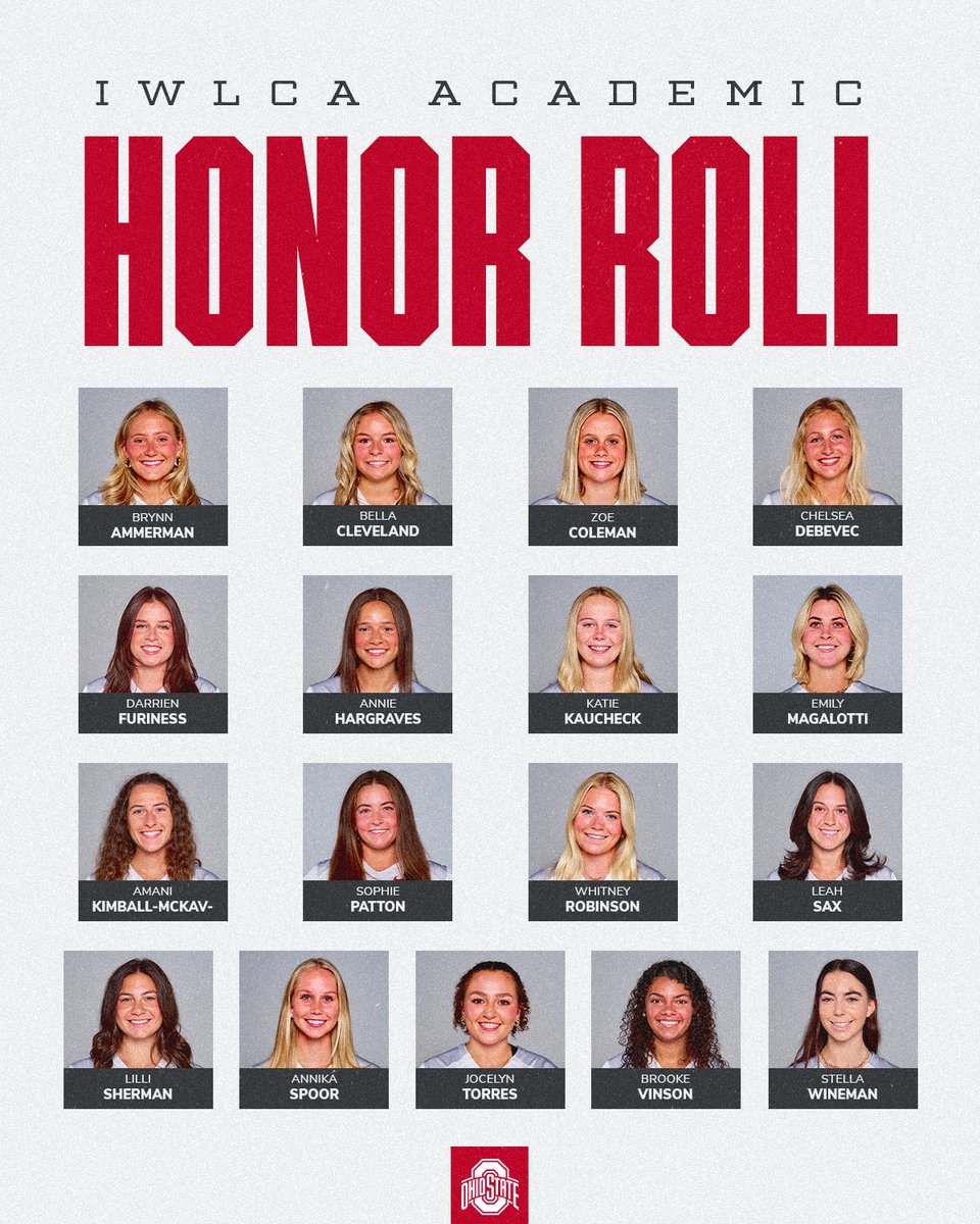 OhioStateWLAX's tweet image. The Buckeyes earned @IWLCA Academic Squad accolades and 1️⃣7️⃣ were named to the Academic Honor Roll👏
📰 bit.ly/3GX70fF
#GoBucks