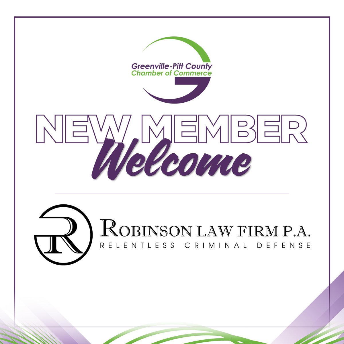 Greenville-Pitt County Chamber (@greenvillenccoc) on Twitter photo NEW MEMBER: <a href="/RobinsonLawNC/">Robinson Law Firm</a> can provide you with the aggressive legal representation you need. The Robinson Law Firm implements a team approach, providing you with the best representation available in Pitt County.
📞(252) 758-4100
📍1510 A E. Arlington Blvd., Ste. A, Greenville NEW MEMBER: <a href="/RobinsonLawNC/">Robinson Law Firm</a> can provide you with the aggressive legal representation you need. The Robinson Law Firm implements a team approach, providing you with the best representation available in Pitt County.
📞(252) 758-4100
📍1510 A E. Arlington Blvd., Ste. A, Greenville