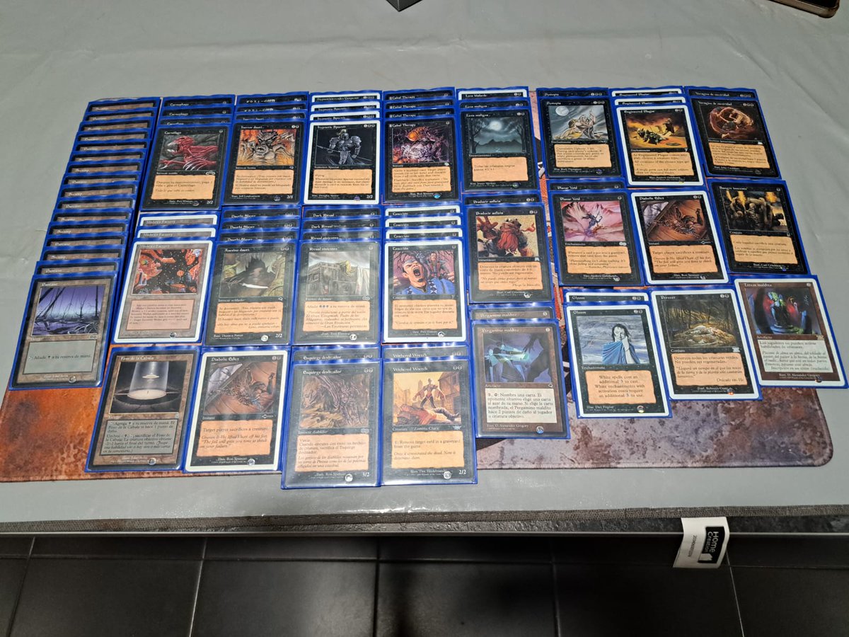 Mi deck "Mono Black Agroo"
Torneo de Cabanillas de la Sierra 
R1  😎😎        Fluctuator 
R2 😎😎        Terragedom 
R3 😎🤕🤕   Survival 
R4 😎🤕🤕   MUD
R5 🤕🤕         MUD
Lo mejor, la gente, el ambiente y la gran representacion de la Agroliga en el torneo de <a href="/premodern/">Premodern</a>