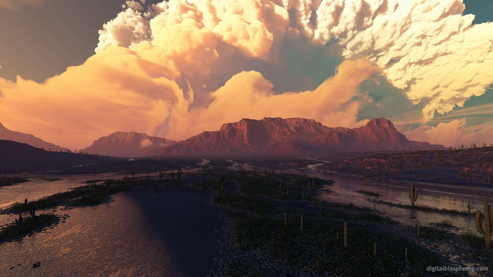 dblasphemy's tweet image. “After the Rain” (2022)