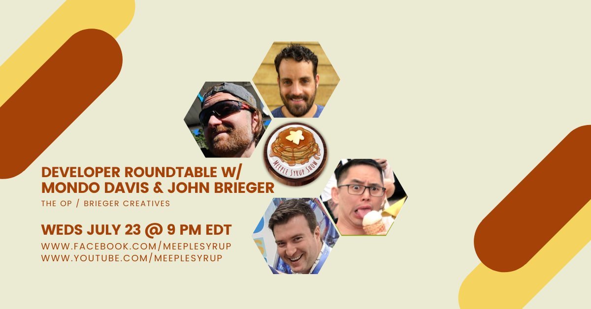 Meeple Syrup (@meeplesyrup) on Twitter photo π²βοΈ
Tonight at 9PM EDT (UTC -5), <a href="/SenFoongLim/">Sen-Foong Lim</a> and <a href="/DrayerInk/">Drayer Ink β‘οΈ BlueSky β€π§‘πππππ€</a> talk to <a href="/gamesbymondo/">mondo davis</a> and <a href="/DasBrieger/">JohnBrieger - BSky move complete</a> in a Developer Round Table, looking at freelance and in house roles!
Join us live in the chat at facebook.com/MeepleSyrup or youtube.com/MeepleSyrup! π²βοΈ
Tonight at 9PM EDT (UTC -5), <a href="/SenFoongLim/">Sen-Foong Lim</a> and <a href="/DrayerInk/">Drayer Ink β‘οΈ BlueSky β€π§‘πππππ€</a> talk to <a href="/gamesbymondo/">mondo davis</a> and <a href="/DasBrieger/">JohnBrieger - BSky move complete</a> in a Developer Round Table, looking at freelance and in house roles!
Join us live in the chat at facebook.com/MeepleSyrup or youtube.com/MeepleSyrup!