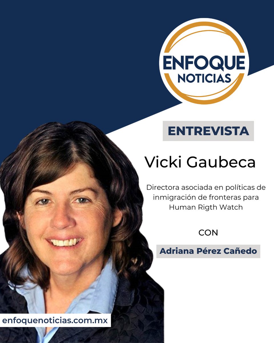 🔶| <a href="/hrw_espanol/">Human Rights Watch</a> denuncia que migrantes detenidos desde enero en tres centros de Florida se encuentran en malas condiciones 

<a href="/aperezcanedo/">Adriana Pérez Cañedo</a> conversará con <a href="/vgaubeca/">Vicki B. Gaubeca</a> sobre el tema 

enfoquenoticias.com.mx