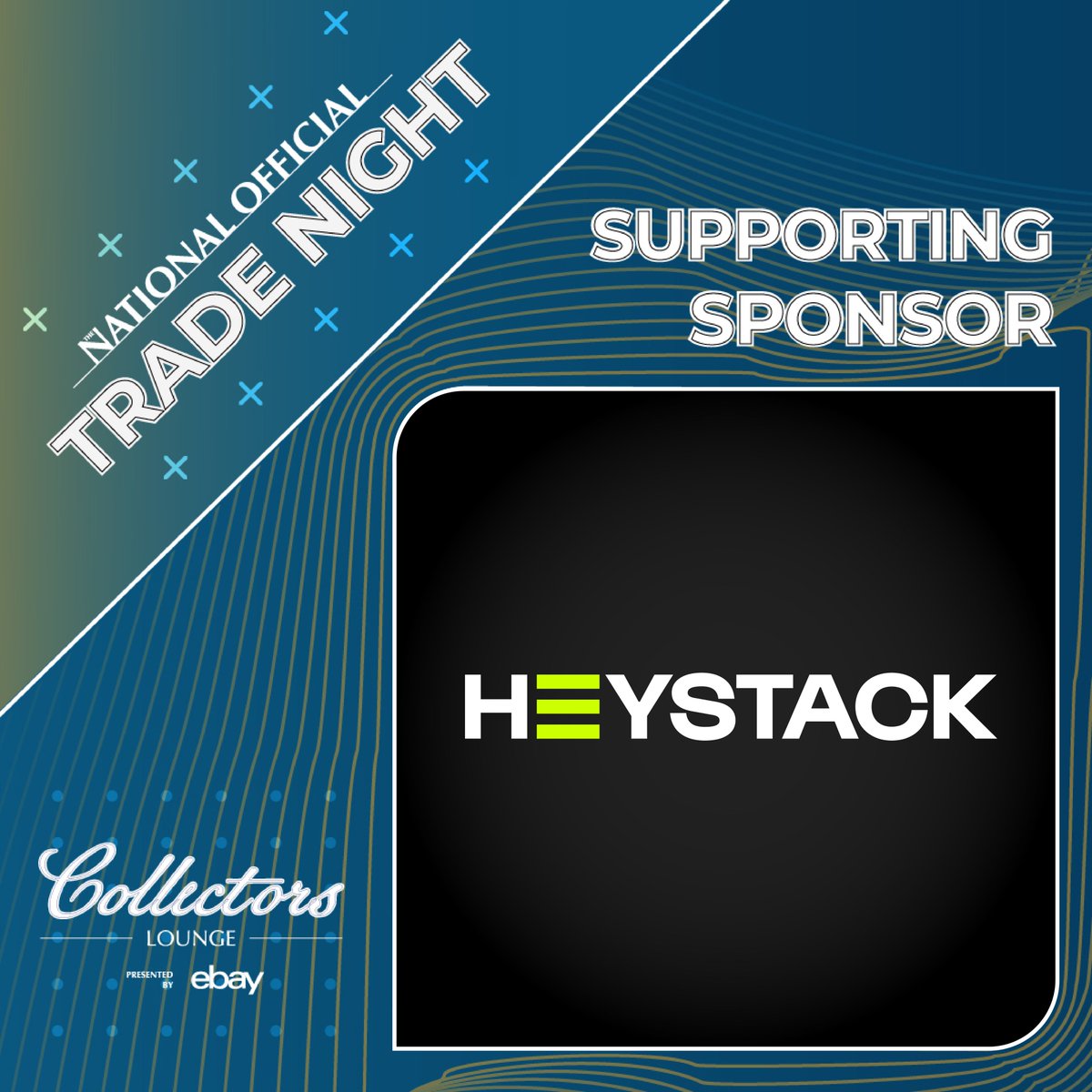 Heystackcards's tweet image. Join Heystack at The National Official Trade Nights.
You'll be welcomed to the Collectors Lounge presented by eBay — the ultimate after-hours trading experience at The National!
Thursday, July 31 | Friday, August 1st | Saturday, August 2nd
6 PM – 11 PM
FREE to attend — bring…