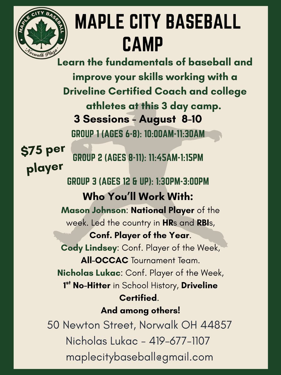 THIS IS WHY I COACH! Terra players are offering this to local youth. Please share with area youth orgs and see if they are interested. This is a really a good group of young men and ultimately, everyone will benefit! They are willing to PAY IT FORWARD👍👊⚾️⚔️