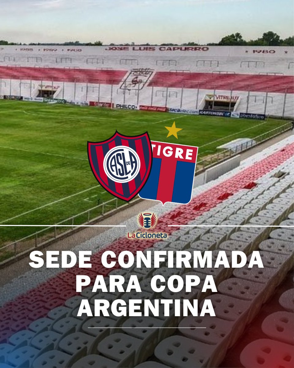 lacicloneta's tweet image. 🔵🔴🏆 TODO CONFIRMADO
✅ Por los octavos de final de la Copa Argentina, #SanLorenzo enfrentará a Tigre en el estadio Nuevo Francisco Urbano, el sábado 2 de agosto a las 16:15hs.