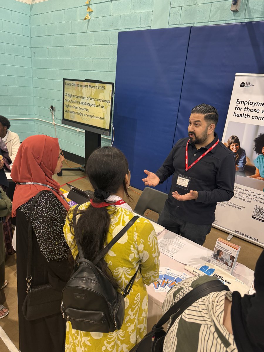 🎉 Our Careers Fair was a fantastic chance for learners to connect with employers, unis &amp; support services — helping them take real steps towards their future!

✅ 14+ orgs incl. @Axis, TFL, Network Rail, Our Newham Work
🙌 130+ learners attended

#CareersFair #NextSteps