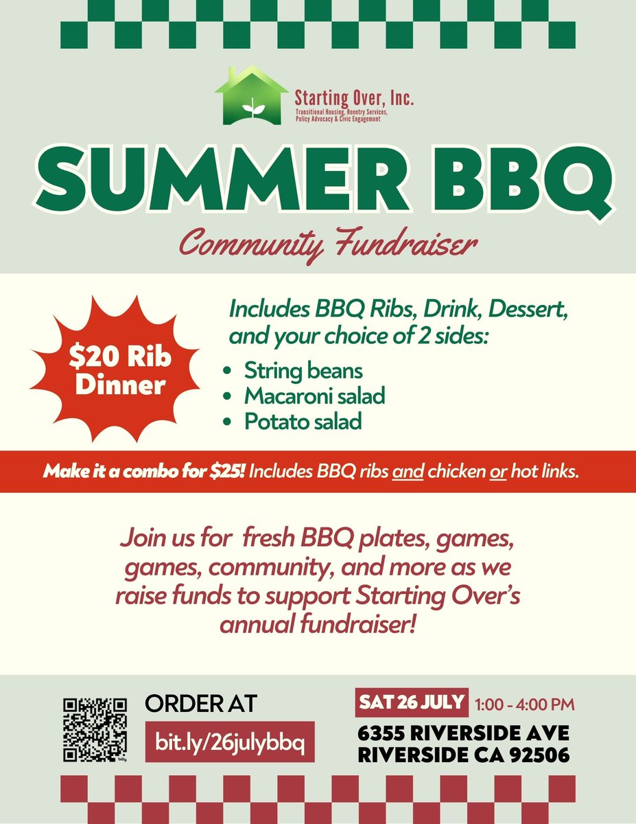 Get ready for our SECOND BBQ fundraiser!! Join us this Saturday for community, games, resources, and a new menu featuring fresh hot BBQ ribs and more. Plus, learn what's going on with upcoming Sheriff Accountability actions and how you can support. Pre Order at link in bio!
