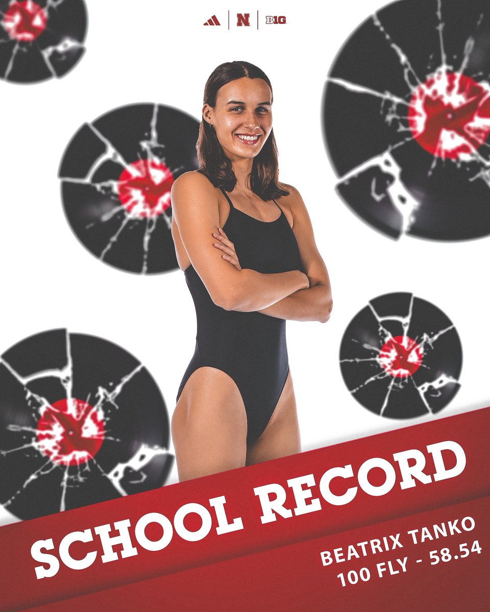 HuskerSwimNDive's tweet image. Cementing their names in the record books 📝
Beatrix and Gena both break their own school records with their amazing swims yesterday, congratulations girls!
#GBR