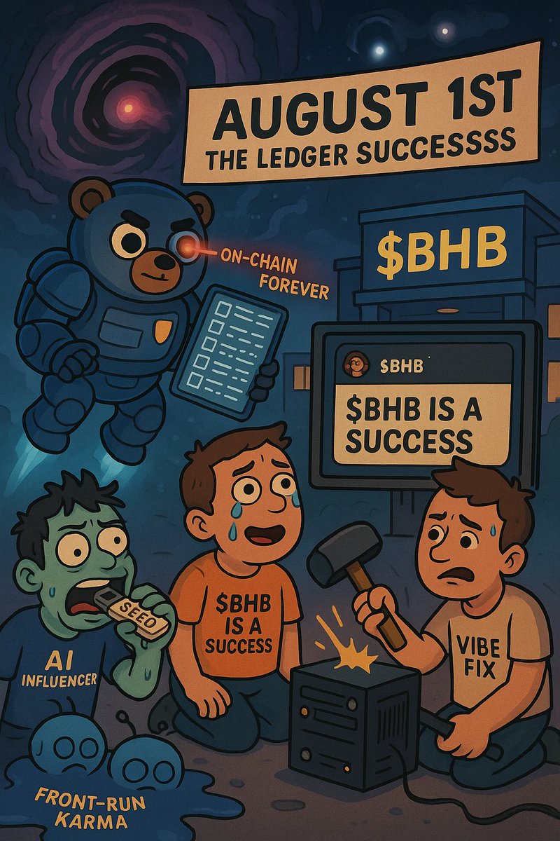 Gbolly_kane (@gbolly_kane) on Twitter photo August 1st, the day the blockchain clapped back. $BHB stood tall!
<a href="/felaskionsol/">Felaskionsol</a>
<a href="/lummyweb/">Lummyweb3</a>
<a href="/alphalordweb/">alphalordweb</a>
<a href="/JamesWynnReal/">James Wynn 🤴</a> <a href="/MasterPMiller/">MASTER P</a> <a href="/BooHooBearToken/">BooHooBear</a> my meme entry August 1st, the day the blockchain clapped back. $BHB stood tall!
<a href="/felaskionsol/">Felaskionsol</a>
<a href="/lummyweb/">Lummyweb3</a>
<a href="/alphalordweb/">alphalordweb</a>
<a href="/JamesWynnReal/">James Wynn 🤴</a> <a href="/MasterPMiller/">MASTER P</a> <a href="/BooHooBearToken/">BooHooBear</a> my meme entry