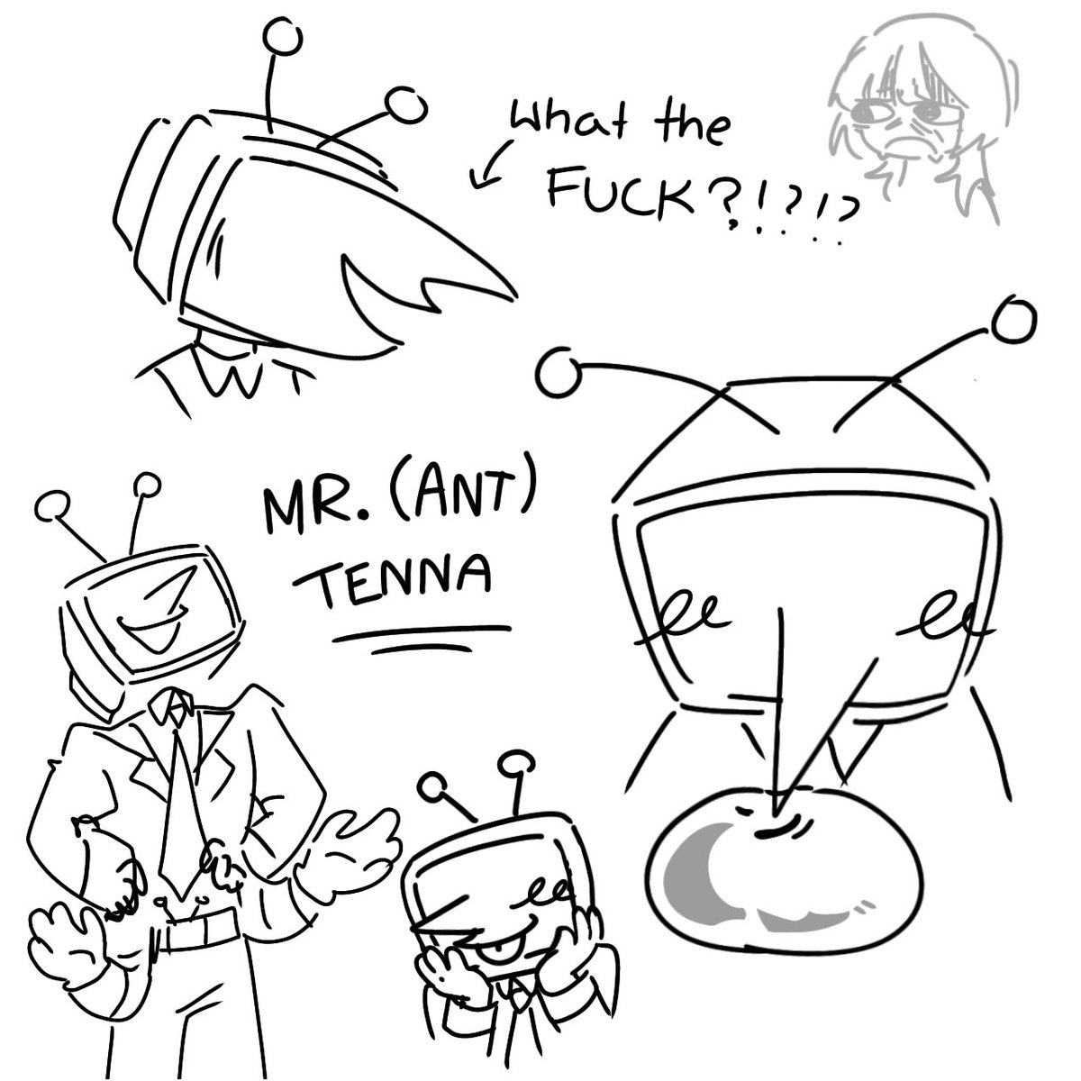 Shirosfw's tweet image. Mr. (Ant) Tenna
Just some doodles made on my phone
#tenna #deltarune