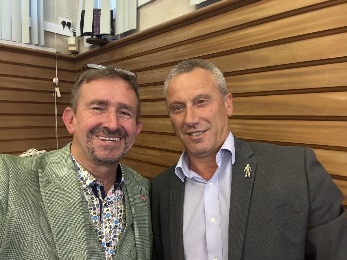 CG19700's tweet photo. With a true legend @therealdavidwi1   Cllr DW we both should remember 

When the seagulls follow the trawler, it is because they think sardines will be thrown into the sea" https://t.co/eL063bBmtk