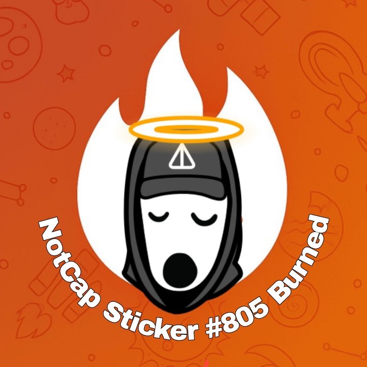 0x_micro's tweet image. BREAKING: NotCap Sticker #805 Burned 🔥