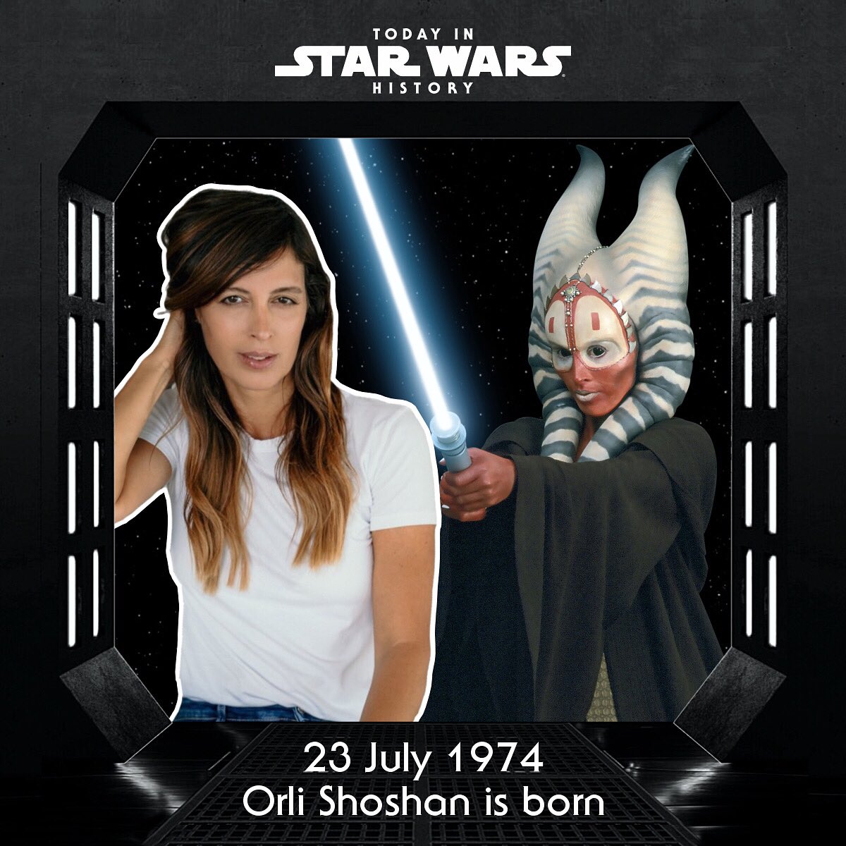 TodayinStarWars's tweet image. 23 July 1974 #TodayinStarWarsHistory Happy birthday to Orli Shoshan, Jedi Master #ShaakTi in Attack of the Clones & Revenge of the Sith!