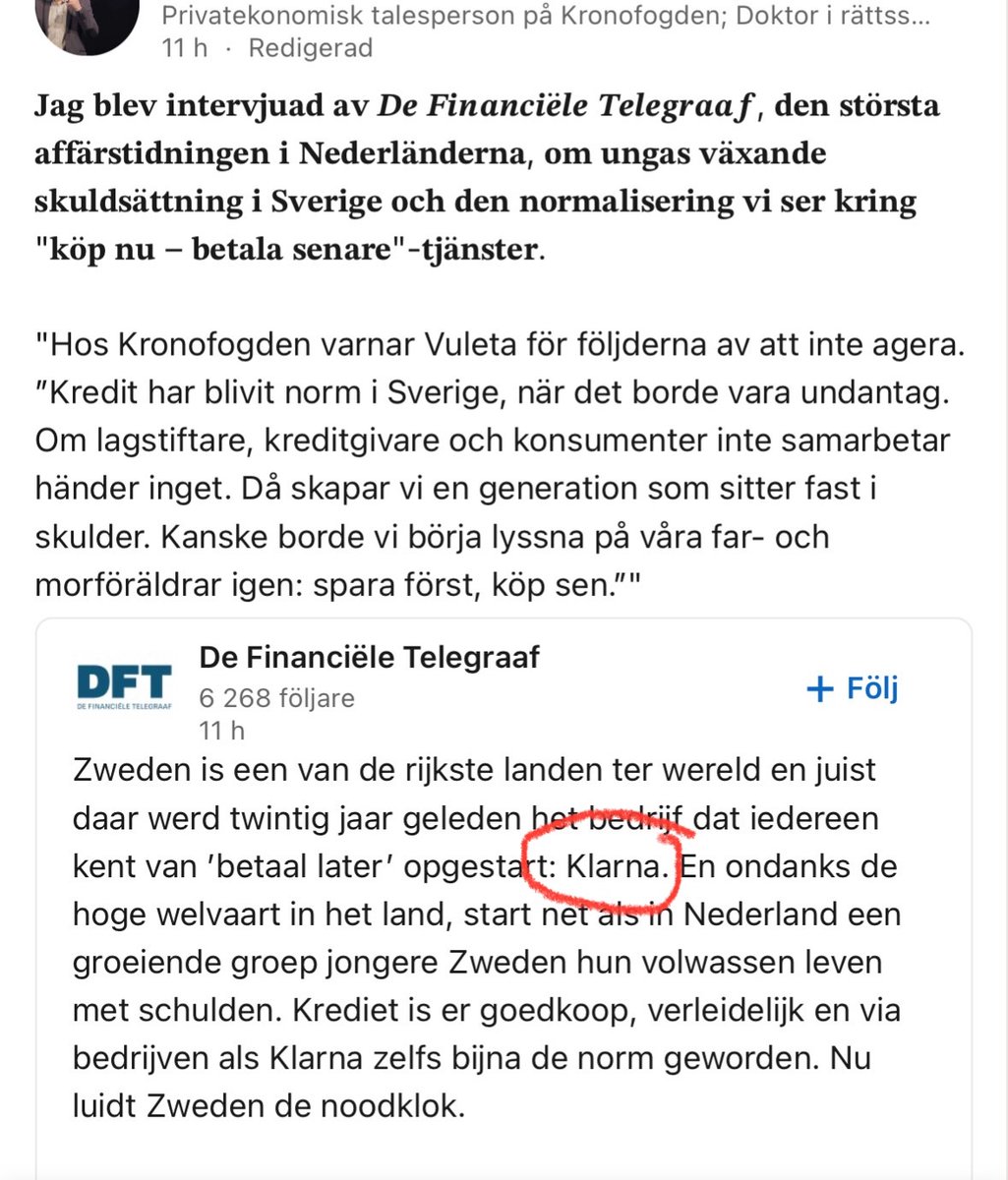 Svenska myndigheter &amp; svensk press: not so much.
Söder om Malmö kallar man dock tydligen ändå en spade för en spade och namnger den faktiska orsaken till problem.