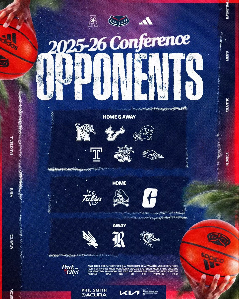 RLastellaReport's tweet image. Per a release, @FAUMBB & The American have announced their conference opponents for next season
Home & Homes with both Memphis & USF is great scheduling 👏