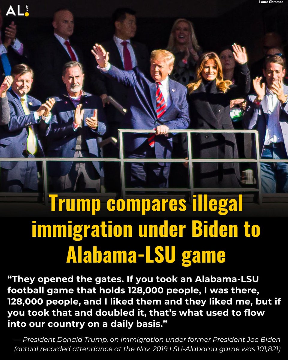 aldotcom's tweet image. 🔗: al.com/politics/2025/…
There was a record crowd at Bryant-Denny Stadium for the LSU game in 2019, but it wasn't quite that large.