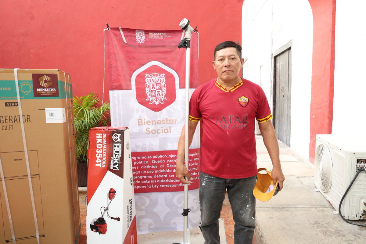 A través del proyecto Bienestar Social, 6 jefes de familia fueron beneficiados con desbrozadoras, herramientas que les permitirán continuar con sus actividades productivas, con las que sostienen a sus familias.