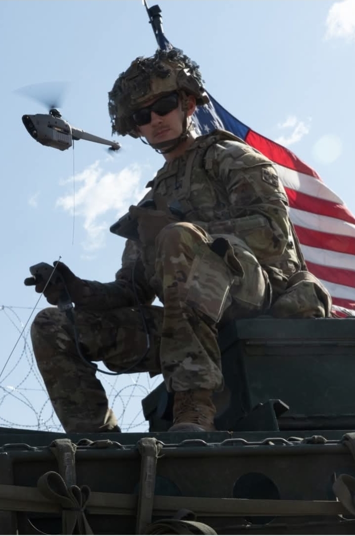 NDIA_RMC's tweet image. #4ID Soldiers, under JTF Southern Border, are deploying Unmanned Aerial Drones during operations near El Paso, Texas. #STEADFASTANDLOYAL  #NDIA #NDIARMC