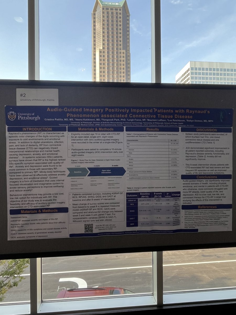 cris_padillaMD's tweet photo. I feel so fortunate to speak and share our group’s #Scleroderma poster at the #NationalSclerodermaConference in #StLouis. I enjoy meeting with the community and visiting with colleagues and collaborators #SclerodermaAwareness https://t.co/9LOdrMsuWb