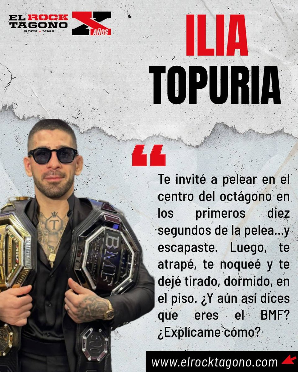 El dardo de Ilia Topuria para Max Holloway...🎯

(Vía Nelk Boys) #UFC #MMA