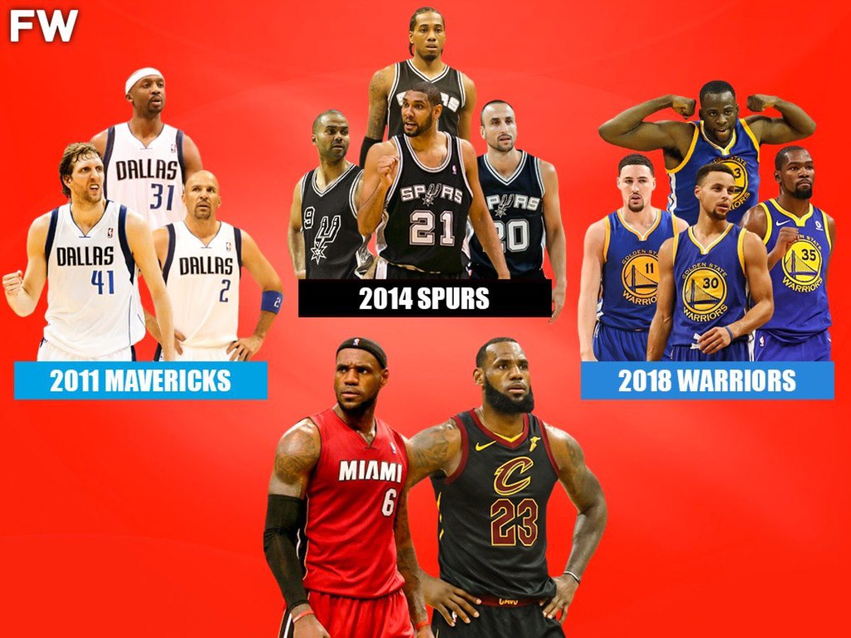 NycVipers's tweet image. LeBron is the greatest players to ever step on the court. However, throughout his career, he’s faced off against elite organizations and impeccably coached teams that have sometimes bested him.
2007 - not his fault
2011 - his fault
2014 - not his fault
2017-2018 - not his fault