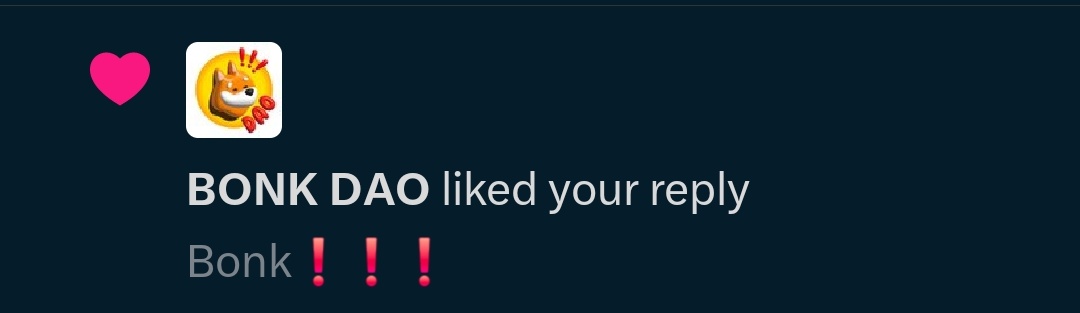 Bonk__Tv's tweet image. BONKTV keeps getting interesting
@bonk_dao just liked our comment
Earlier today @SolportTom did also
I guess the BONK HQ is giving us a strong signal.
Let's keep bonking ❗️❗️❗️