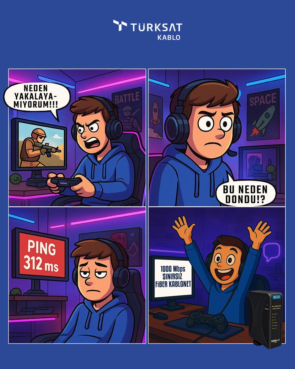 Oyunda donma mı? Kablonet fiberle hızda sınır yok!🎮🚀

Kablonet’in kesintisiz ve yüksek hızlı fiber bağlantısıyla oyun keyfini donmadan, gecikmesiz yaşa!