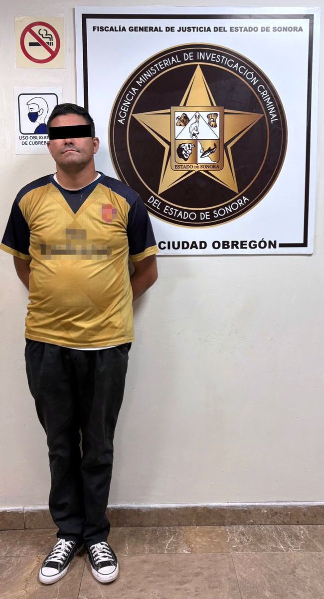 Captura AMIC a sujeto por violación en Ciudad Obregón, FGJES formula imputación

Cajeme, Sonora, 23 de julio de 2025.- Elementos de la Agencia Ministerial de Investigación Criminal (AMIC) capturaron a Daniel Alejandro “N”, de 38 años, por su probable responsabilidad en el delito