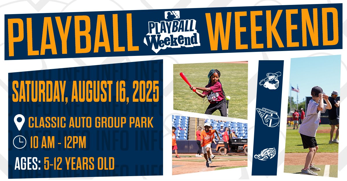 LCCaptains's tweet image. rain checked, rescheduled, and ready to roll 😎
play ball weekend is back at classic auto group park on august 16 — and it’s still 100% free.
we’re teaming up with the guardians + rubberducks to bring the game to the next generation.
register now: bit.ly/4kQ9ytJ