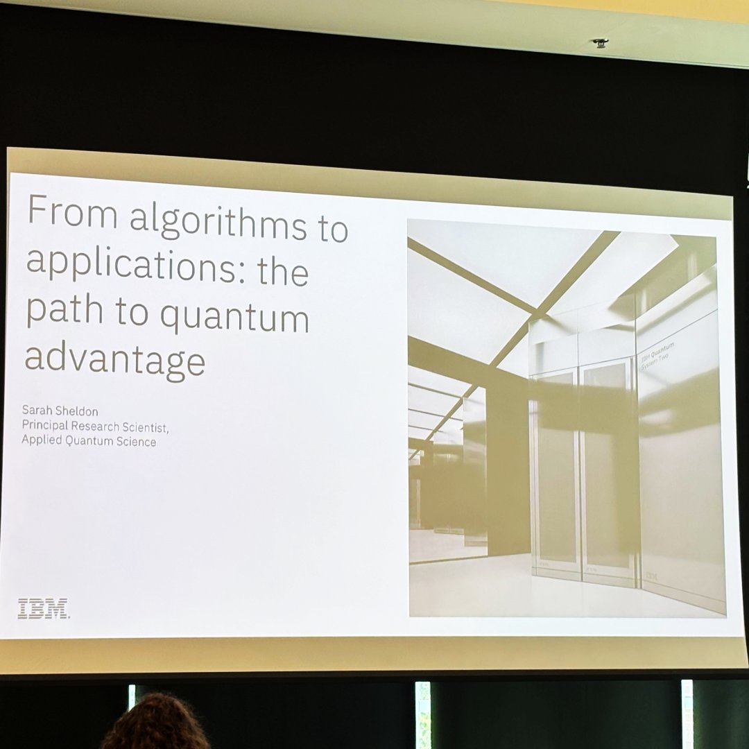 OLCFGOV's tweet image. 🎤 Day 3 of @ORNL's Quantum Computing User Forum featured a keynote talk by Sarah Sheldon of @IBM.
Achieving this new frontier of quantum isn’t just about harnessing quantum hardware and software—it’s about pushing the limits of what’s possible beyond classical simulations.💫