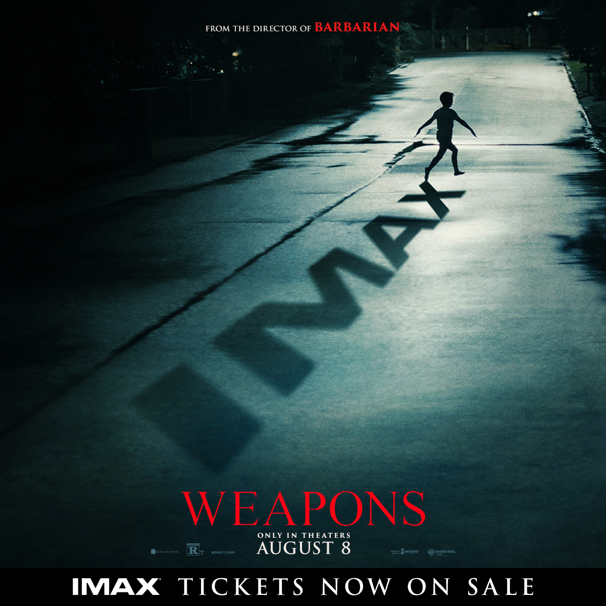 imaxftl's tweet image. Enter the mind of Zach Cregger again with #WeaponsInIMAX — a psychological horror that builds dread like a dream you can’t escape.
No cheap jumps. Just pure atmosphere.
🎟️ South Florida’s biggest screen: mods.org/movies/weapons
@newlinecinema #HorrorElevated #BarbarianFans