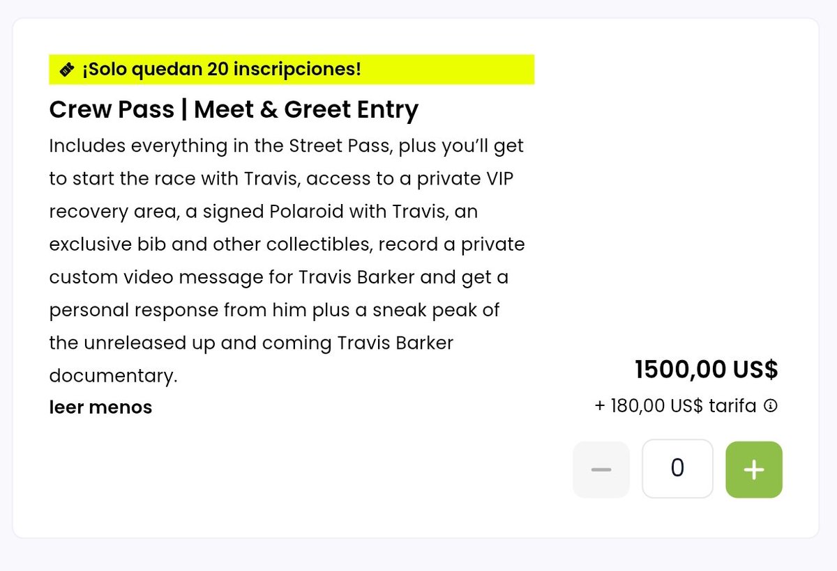 blink182py's tweet image. En el paquete VIP del 'Run Travis Run' incluye que podrás ver un adelanto del nuevo Documental de Travis Barker que planea lanzarlo (aún sin fecha definida).
El evento deportivo organizado por Travis Barker dónde corren 5K tendrá 4 fechas:
🗓️ 20 de Septiembre | Chicago, IL
🗓️ 5…