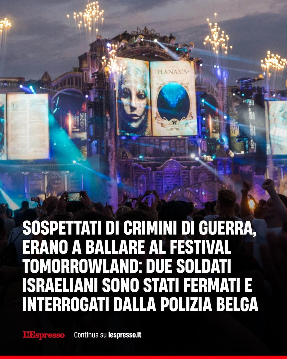 espressonline's tweet image. I due militari sono stati individuati da un'associazione in favore della causa palestinese mentre partecipavano al festival vicino ad Anversa